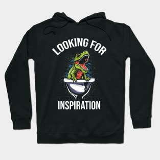 T rex looking for inspiration Hoodie